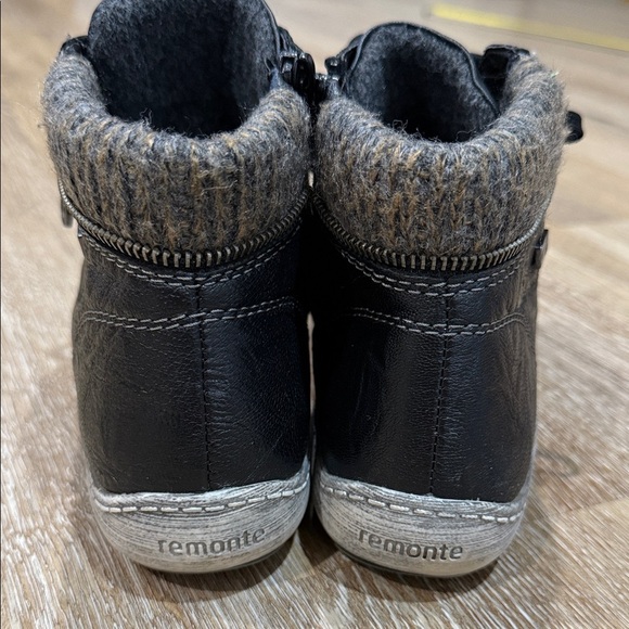 REMONTE SIZE 41 LIV 73 BLACK/GRAPHIT LEATHER BOOT (WOMEN'S) - Picture 5 of 8